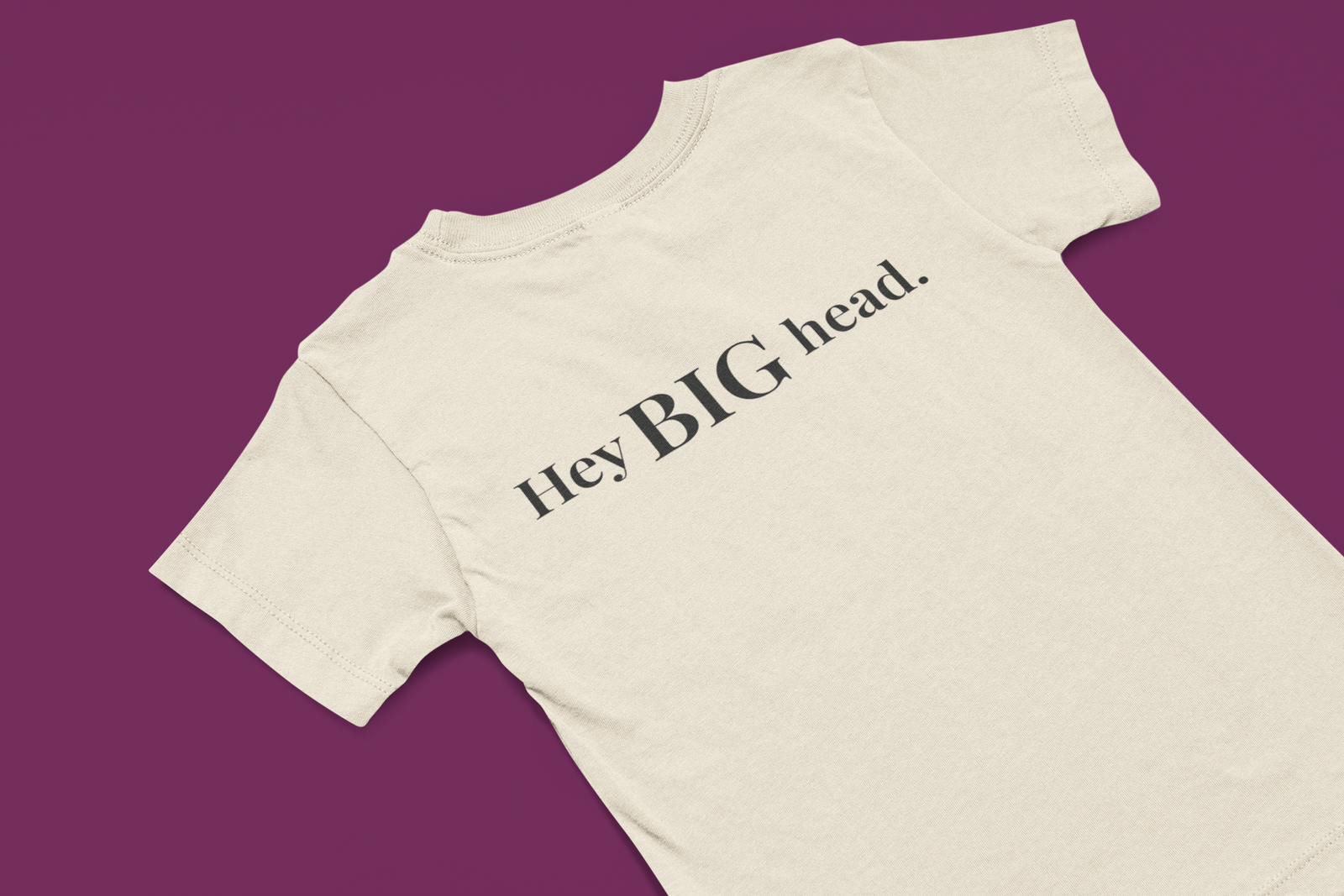 Hey BIG Head — Women’s Fitted Tee – Flirty Graphic T-Shirt - Image 8