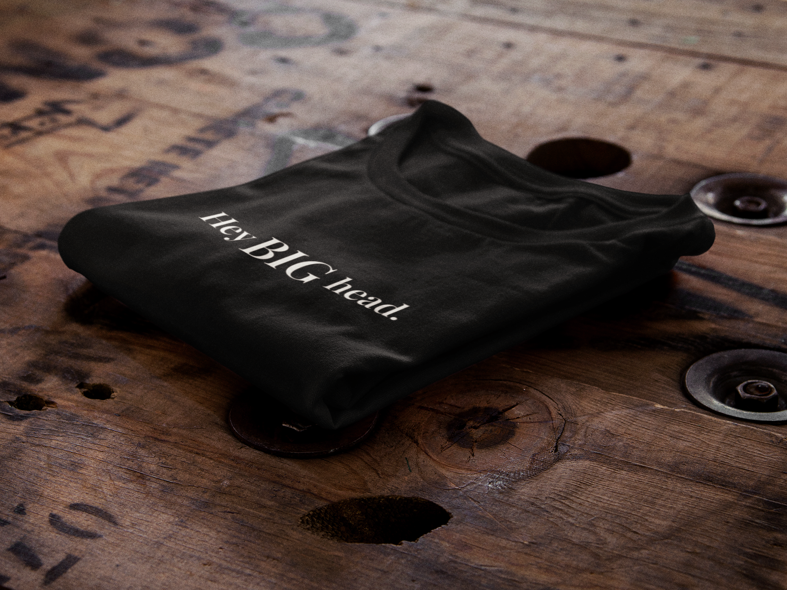 Hey BIG Head — Women’s Fitted Tee – Flirty Graphic T-Shirt - Image 4